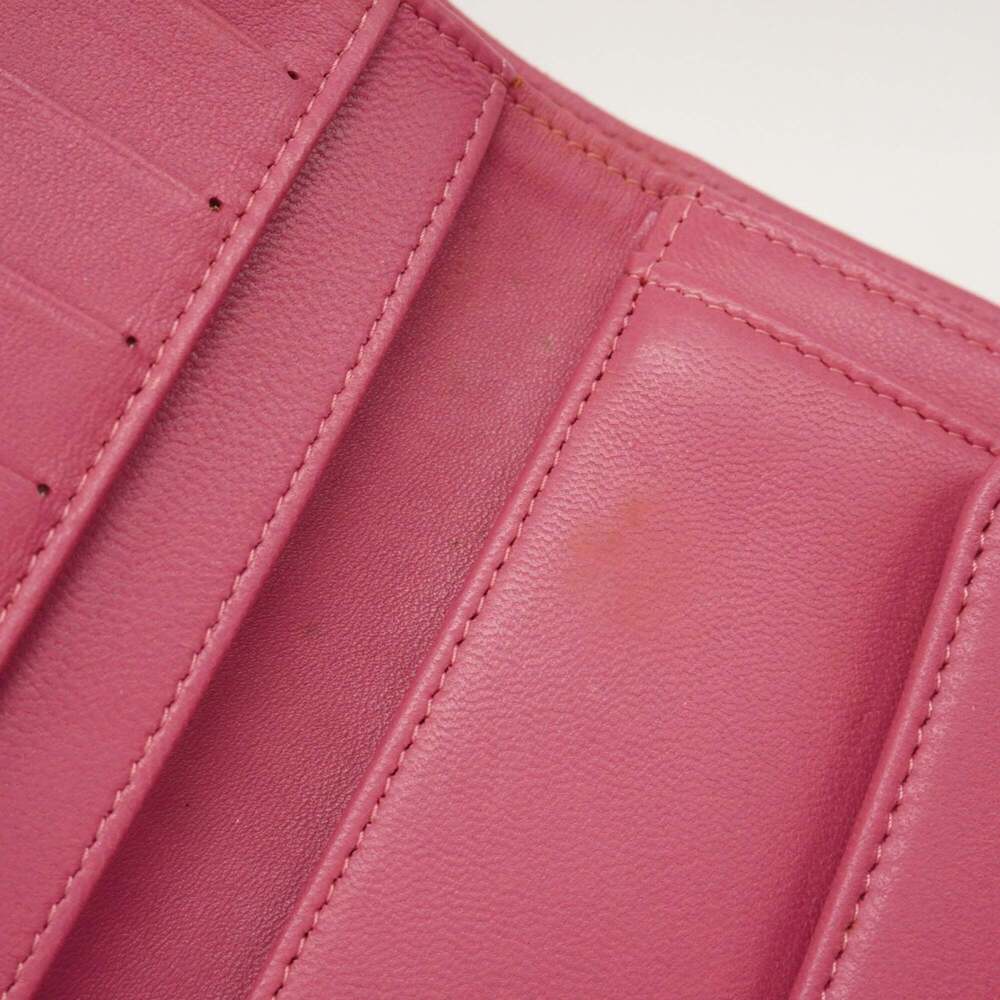 Chanel Matelasse Tri-fold Long Wallet in Lambskin, Pink Champagne, Women's - Picture 9 of 16